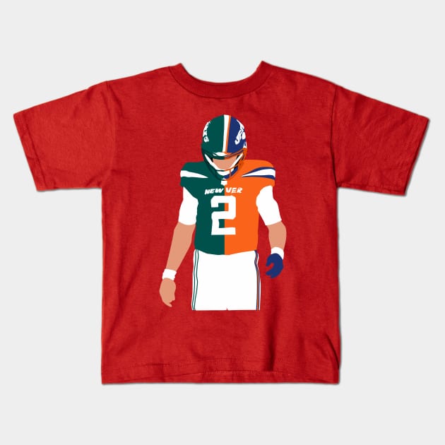 Zach wilson trade - New york jets & denver broncos Kids T-Shirt by Qrstore